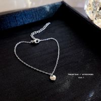 Korean Temperament Titanium Steel Love Bracelet Simple Fashion Heart Pendant Hand Jewelry sku image 1
