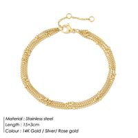 U Shape Stainless Steel 14K Gold Plated No Inlaid Bracelets In Bulk sku image 6