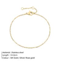 Fashion U Shape Stainless Steel 14K Gold Plated No Inlaid Bracelets In Bulk sku image 5