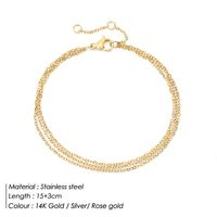 Fashion U Shape Stainless Steel 14K Gold Plated No Inlaid Bracelets In Bulk sku image 8
