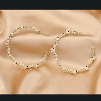 Boucles D&#39;oreilles Cercle Tout-allumettes Tempérament À La Mode Bijoux En Gros sku image 1
