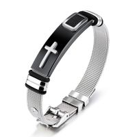 Fashion Geometric Titanium Steel No Inlaid Men'S sku image 1