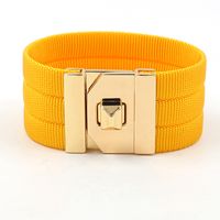 Cloth Fashion Geometric Bracelet  (yellow)  Fashion Jewelry Nhhm0042-yellow sku image 4