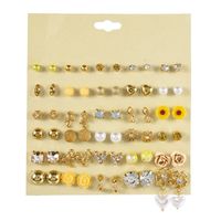 Hot Sale Earring Set Geometric 30 Pairs Of Earrings Wholesale Nihaojewelry sku image 47