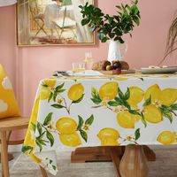 Cloth Dad Ins Style Lemon Printing Waterproof And Oil-proof Rectangular Tablecloth Coffee Table Placemat Kindergarten Tablecloth Cover main image 5