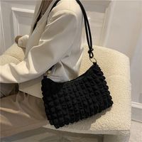 Fashion One-shoulder Underarm Bag Autumn And Winter Texture Fabric Bag main image 5