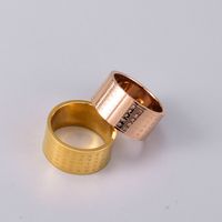 J26 Boromi Scripture Buddhist Heart Sutra Plated 18k Rose Gold Ring Men And Women Couple Little Finger Ring Index Finger Jewelry main image 1