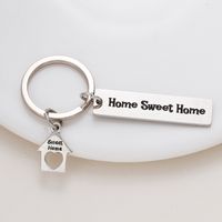 New Stainless Steel Keychain  New Home New Home Friend Gift Wholesale main image 3
