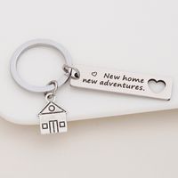 New Stainless Steel Keychain  New Home New Home Friend Gift Wholesale main image 4