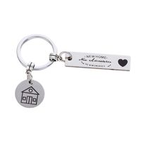 New Stainless Steel Keychain  New Home New Home Friend Gift Wholesale main image 6