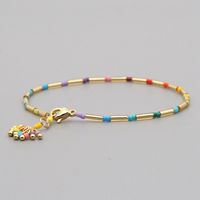 Simple Miyuki Rice Beads Rainbow Hand-woven Tassel Beaded Bracelets main image 1