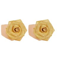 Européen Et Américain Exagérée L'industrie Lourde Femmes De Main-tissé Roses Généreux Boucles D'oreilles Exclusive Pour Croix-frontière Populaire Ornement D'oreille De Goujon main image 6