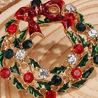 Christmas Earrings European And American Fashion Rhinestone Jewelry Alloy Diamond Earrings main image 5