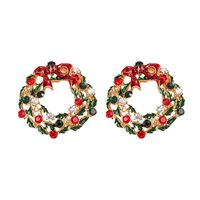 Christmas Earrings European And American Fashion Rhinestone Jewelry Alloy Diamond Earrings main image 6
