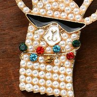 Europäische Und Amerikanische Mode Kreative Neue Diamantbesetzte Perlenohrringe Großhandel main image 5