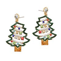 Europäische Und Amerikanische Beliebte Heiße Neue Weihnachts Baum Ohrringe Weibliche Kreative Urlaubs Mode Geschenk Ohrringe Großhandel main image 6
