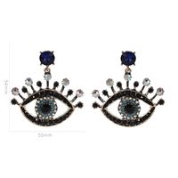 Nouvelle Européen Et Américain Célèbre Rétro Personnalité Baroque Plein Diamant Grands Yeux Oreille Goujons  Souhaite Vente Chaude Boucles D'oreilles main image 6