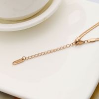 New Trendy Snake Bone Chain Emerald Pendant Retro Necklace Titanium Steel 18k Gold Plated Jewelry main image 5