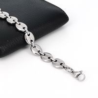 Fashion Titanium Steel No Inlaid Men'S Bracelets main image 1