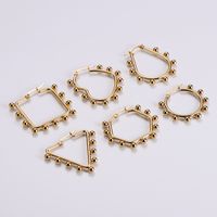 Simple Style Geometric Plating Stainless Steel No Inlaid 18K Gold Plated Earrings main image 4