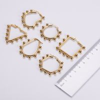 Simple Style Geometric Plating Stainless Steel No Inlaid 18K Gold Plated Earrings main image 6