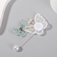 Creative Fabric Butterfly Collar Brooch Korean Simple Cute Pin Jewelry main image 5