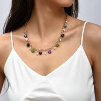 Bohemian Trend Handmade Pearl Glass Necklace Creative Personality Beaded Pendant Jewelry main image 3