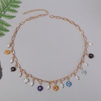 Bohemian Trend Handmade Pearl Glass Necklace Creative Personality Beaded Pendant Jewelry main image 4