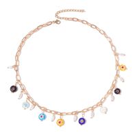 Bohemian Trend Handmade Pearl Glass Necklace Creative Personality Beaded Pendant Jewelry main image 6