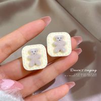 Autumn And Winter New Cute Anime Cartoon Flocking Stud Earrings Wholesale main image 3