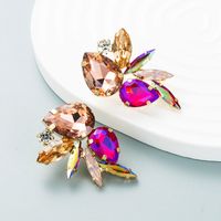 Exaggerated Fashion Glass Diamond Earrings Female Trend Full Diamond Earrings Wholesale sku image 4