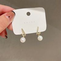 Korean Pearl 2021 New Trendy Niche Design Autumn And Winter Earrings Women Wholesale main image 6