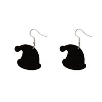 European And American New Red Christmas Hat Ear Hook Irregular Hat Earrings main image 5