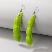 2021ins Exaggerated And Personalized Trendy Jewelry Simulation Kelp Knot Green Ear Hook Simulation Food Earrings main image 4