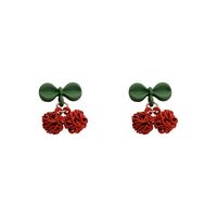 Fashion Simple Trend Bow Alloy Spray Paint Earrings Wholesale main image 4