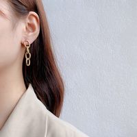 2020 New Fashionable Metal Chain Earrings Women's Korean-style Elegant Long Fringe Earrings Cold Earrings main image 3