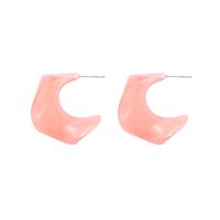 European And American Exquisite Creative Candy Stone Moon Shape Alloy Earrings sku image 4