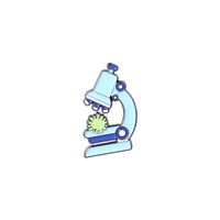 Européen Et Américain Nouveau Chimique Biologique Alliage Broche Bande Dessinée Créative Microscope Cf Tasse Adn Modélisation Peinture Badge sku image 3