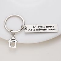 New Stainless Steel Keychain  New Home New Home Friend Gift Wholesale sku image 3
