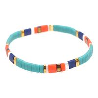 Ins Bohemian Rainbow Special-interest Design Tila Bead Handmade Beaded Personality All-match Twin Small Bracelet sku image 6