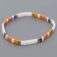 Ins Bohemian Rainbow Special-interest Design Tila Bead Handmade Beaded Personality All-match Twin Small Bracelet sku image 9