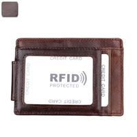 Factory Direct Sales Wholesale Vintage Men's Beauty Money Clip Rfid Card Holder Card Case   New sku image 2