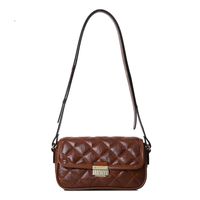 Rhombus Chain Autumn And Winter New Trendy Fashion Messenger Casual Shoulder Bag sku image 5