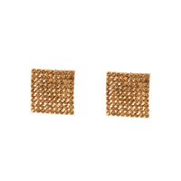 Fashion Diamond-studded Geometric Square Stud Earrings Wholesale sku image 2
