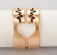 Personality Jewelry Cartoon Love Couple Ring Geometric Letter Ring Set sku image 8