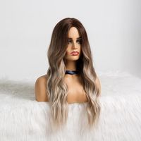 2021 European And American Fashion Gradient Color Big Wave Headgear Wig main image 7