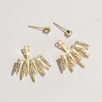 Korean Piercing Fashion Diamonds New Trendy Earrings Women Wholesale main image 3