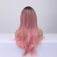 2021 Wig Pink Big Wave Gradient Color Wigs Wig Headgear main image 5