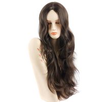 2021 European And American Big Wavy Long Curly Hair Headgear Wigs Rose Chemical Fiber Wig main image 3