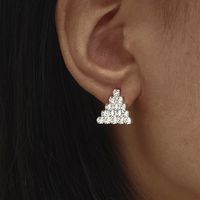 Geometric Triangle Earrings Korean Temperament Earrings main image 2